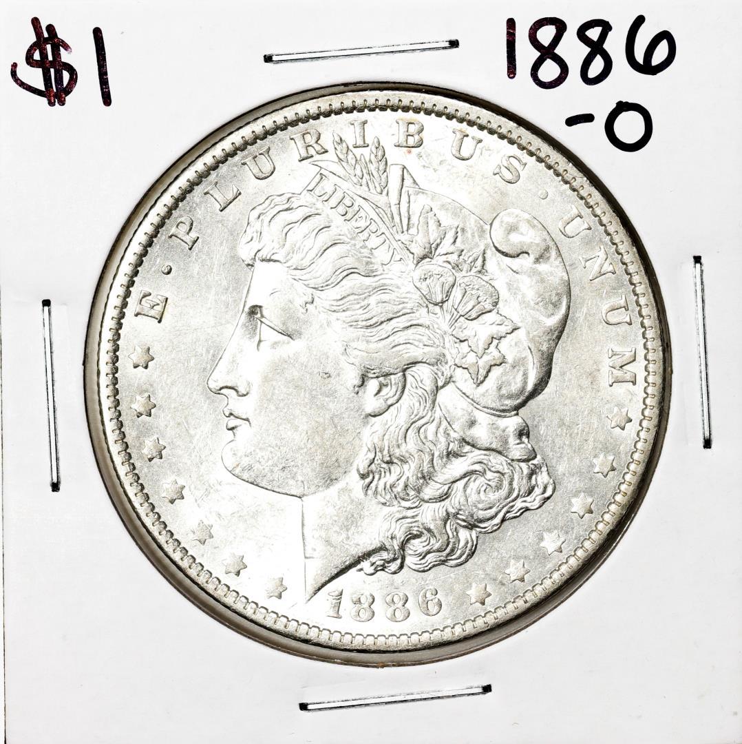 1886-O $1 Morgan Silver Dollar Coin