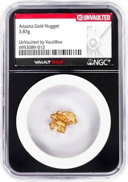 3.87 Gram Arizona Gold Nugget NGC Vaultbox Unvaulted