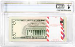 Pack of 2017A $5 Federal Reserve STAR Notes Atlanta Fr.1998-F* PCGS Choice UNC 64PPQ