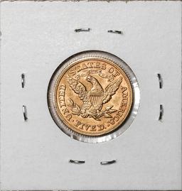 1880 $5 Liberty Head Half Eagle Gold Coin