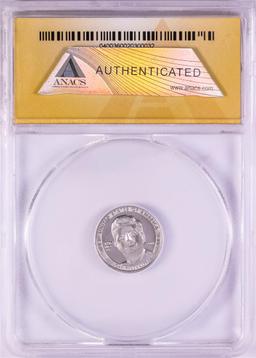 2014 Proof 1/10 oz Platinum JFK Apollo 11 Anniversary Medal ANACS MS68