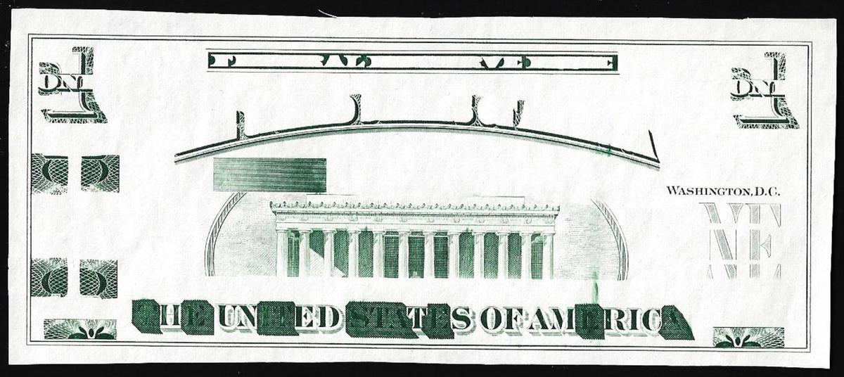 Circa 1970's Lincoln Memorial Giori Test Note