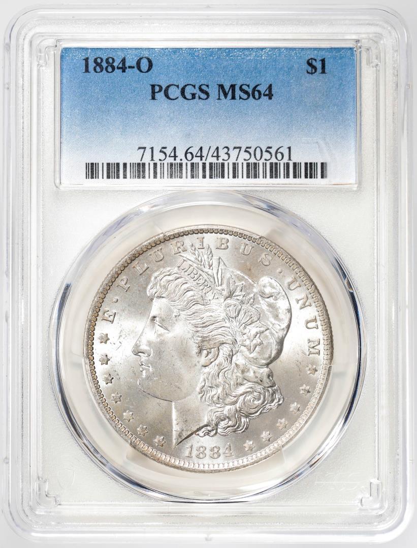 1884-O $1 Morgan Silver Dollar Coin PCGS MS64