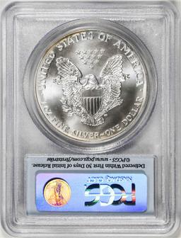 1990 $1 American Silver Eagle Coin PCGS MS68 First Strike