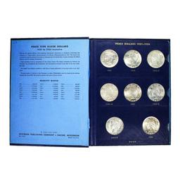 Complete Set of 1921-1935 $1 Peace Silver Dollar Coins in Whitman Album