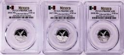 2016-2018-Mo Mexico Proof 1/10 oz Silver Libertad Coins PCGS PR69DCAM