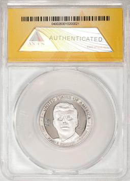 2014 Proof 1/2 oz Platinum JFK Apollo 11 Anniversary Medal ANACS MS69