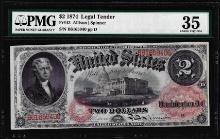 1874 $2 Legal Tender Note Fr.43 PMG Choice Very Fine 35