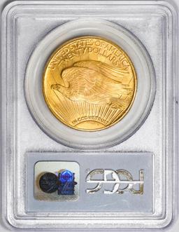 1924 $20 St. Gaudens Double Eagle Gold Coin PCGS MS65