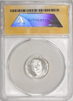 2014 Proof 1/4 oz Platinum JFK Apollo 11 Anniversary Medal ANACS MS69