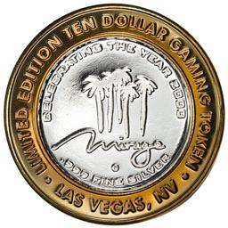 .999 Silver The Mirage Las Vegas, Nevada $10 Limited Edition Casino Gaming Token