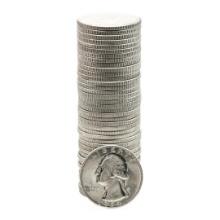 Roll of (40) Brilliant Uncirculated 1964-D Washington Quarter Coins