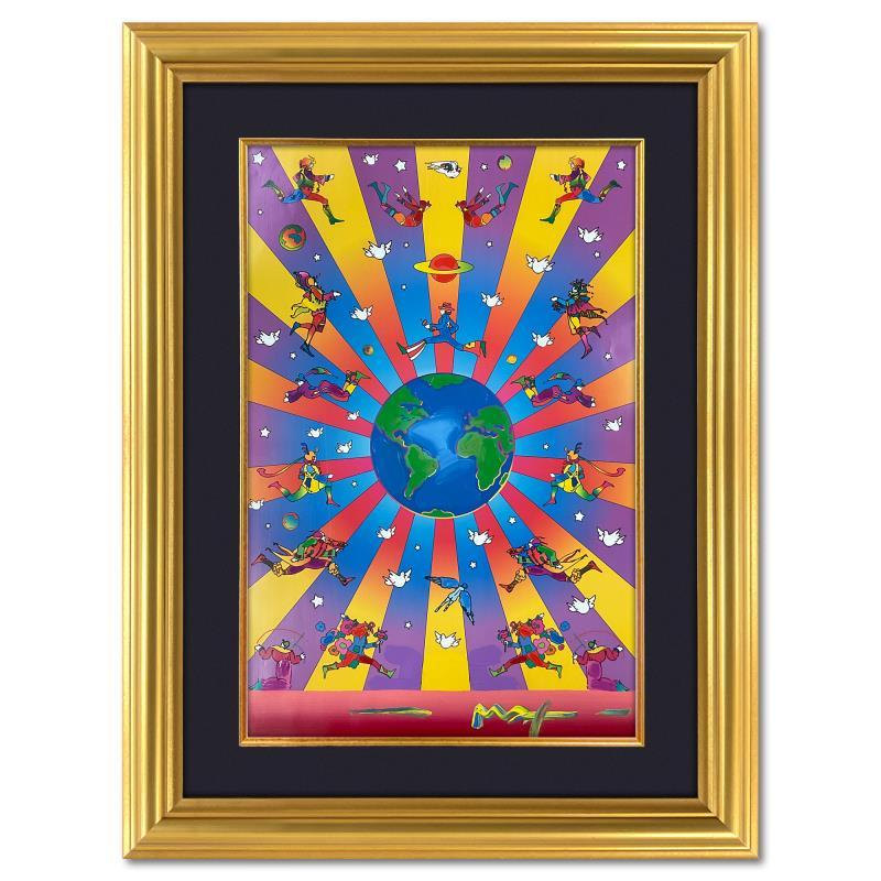 Peter Max "Earth Day 2000" Original Mixed Media on Paper