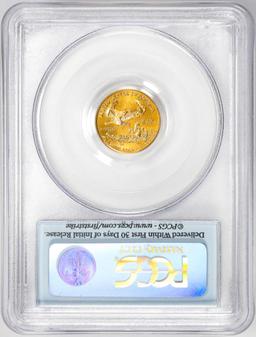 2010 $5 American Gold Eagle Coin PCGS MS70 First Strike