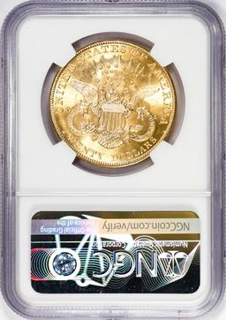 1907 $20 Liberty Head Double Eagle Gold Coin NGC MS62