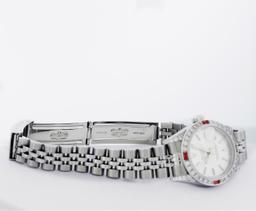 Rolex Ladies Stainless Steel Ruby and Diamond Datejust Wristwatch