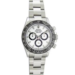 Rolex Stainless Steel Panda Dial Daytona Ceramic Wristwatch with Rolex Box