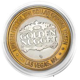 .999 Silver Golden Nugget Las Vegas, Nevada $10 Casino Limited Edition Gaming Token