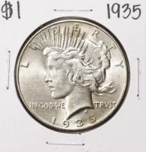 1935 $1 Peace Silver Dollar Coin