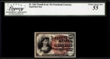 Fourth Issue 10 Cents Fractional Currency Note Fr.1261 Legacy Choice About New 55