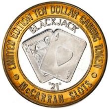 .999 Silver McCarran International Airport Las Vegas, NV $10 Limited Gaming Token