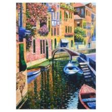 Howard Behrens (1933-2014) "Romantic Canal" Limited Edition Giclee on Canvas