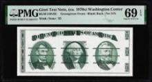 Circa 1970's Washington Center Giori Test Note PMG Superb Gem Uncirculated 69EPQ