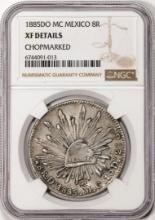 1885DO MC Mexico 8 Reales Silver Coin NGC XF Details Chopmarked