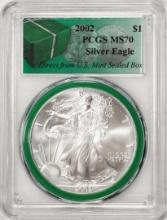 2002 $1 American Silver Eagle Coin PCGS MS70 Direct From U.S. Mint Sealed Box