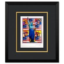 Peter Max "God Bless America - with Five Liberties" Limited Edition Lithograph
