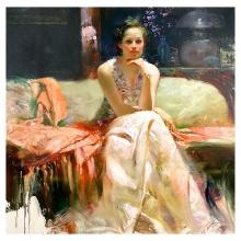 Pino (1939-2010) "First Glance" Limited Edition Giclee on Canvas