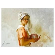 Pino (1939-2010) "The Gift" Limited Edition Giclee on Canvas
