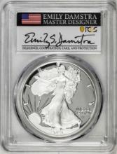 2021-S Type 2 $1 American Silver Eagle Coin PCGS PR70DCAM Emily Damstra Signature FS