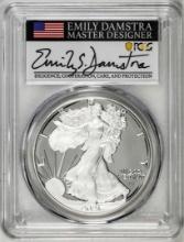 2021-S Type 2 $1 American Silver Eagle Coin PCGS PR70DCAM Emily Damstra Signature FS