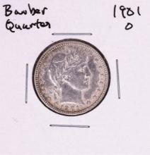 1901-O Barber Quarter Coin