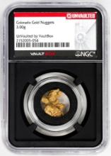 Lot of Colorado Gold Nuggets 3.00 Grams Total Weight NGC Vaultbox Unvaulted