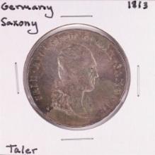 1813 Germany Saxony Taler Coin