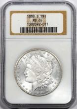 1880-S $1 Morgan Silver Dollar Coin NGC MS65