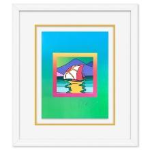 Peter Max "Sailboat East on Blends" Limited Edition Lithograph on Paper