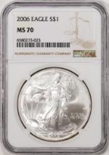 2006 $1 American Silver Eagle Coin NGC MS70