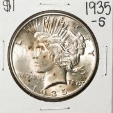 1935-S $1 Peace Silver Dollar Coin