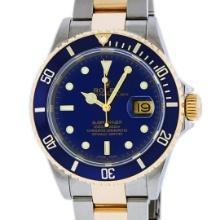 Rolex Mens Two Tone Submariner Wristwatch