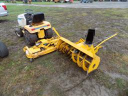 Cub Cadet 1861 Garden Tractor w/60'' Deck & 2-State Snowblower, 855 Hrs (wa