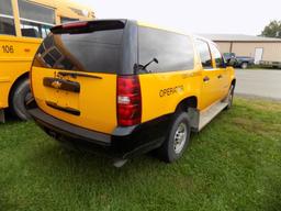2008 Chevrolet Suburban, 4WD, 8 Pass., Yellow, 6.0 V8 Gas Eng, Auto Trans.