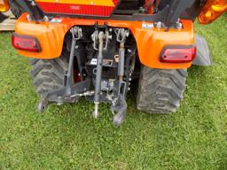 Kubota BX2370 Compact, LA243 Loader, 60'' Deck, Hyrdo, 4WD, 3PT, 540 PTO, E