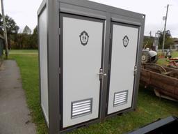 New Portable Bathroom, 2 Toilets, 52'' x 85'' x 92''