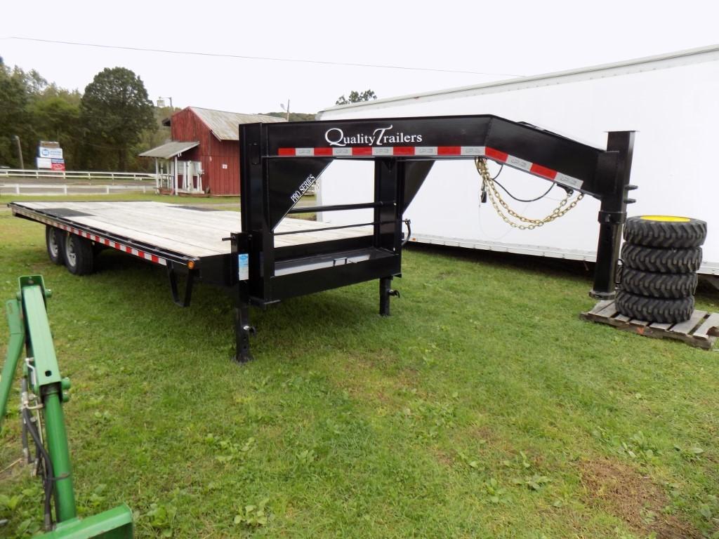 2019 Quality Trailers Pro-G Gooseneck Trailer, Dual Axle, 17000 LB GVW, 22'