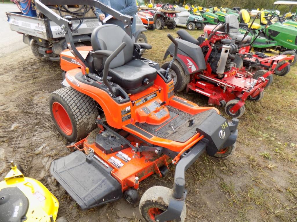 Kubota 2D1021 Zero Turn Mower, DSL Engine, 60'' Acs Deck 61 Hours, SN11385,