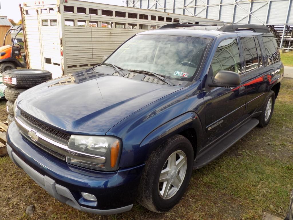 2003 Trailblazer Ext, Blue, V6, Auto Trans,   101,622 Miles, Vin:1GNET16583