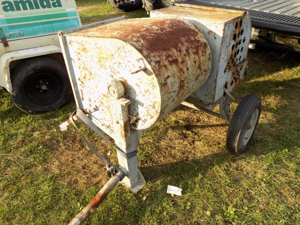 Gas Powered Mortar Mixer on Trailer, Honda Gas Engine, No Title